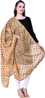 swi stylish Chiffon Embroidered Women Dupatta