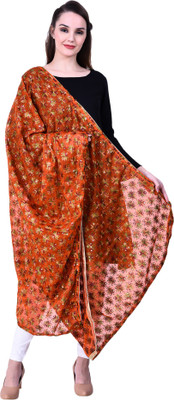 swi stylish Chiffon Embroidered Women Dupatta