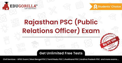 EduGorilla Rajasthan PSC (Public Relations Officer) Exam(Online Test Series)