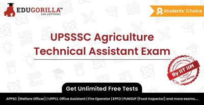 EduGorilla UPSSSC Agriculture Technical Assistant Exam(Online Test Series)