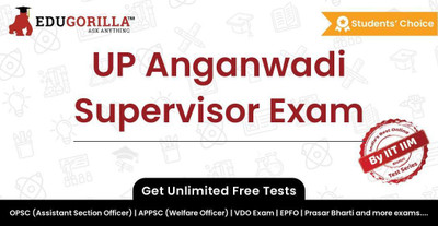 EduGorilla UP Anganwadi Supervisor Exam(Online Test Series)