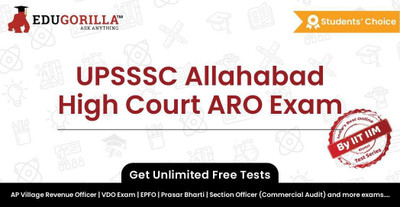 EduGorilla UPSSSC Allahabad High Court ARO Exam(Online Test Series)