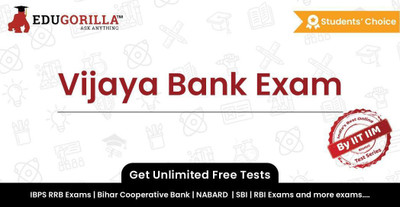 EduGorilla Vijaya Bank Exam(Online Test Series)