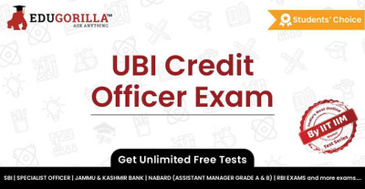 EduGorilla UBI Credit Officer Exam(Online Test Series)
