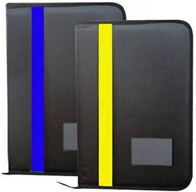 Unique Creation PU Leather Documents Holder(Set Of 2, Black)