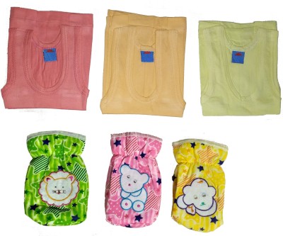 Baby Blossom Baby Boys & Baby Girls Casual Vest Mitten(Multicolor)