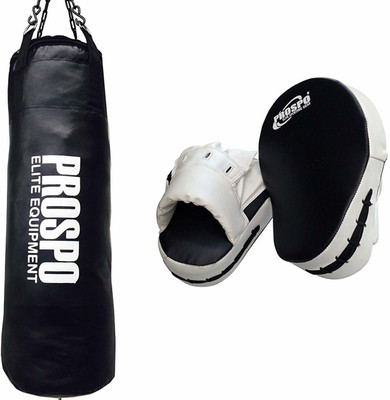 PROSPO Strong Srf Punching Bag with Focus Curved Pad Boxing Kit
