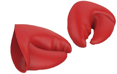Everbuy Red Silicon Kitchen Linen Set(Pack of 2)