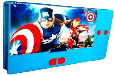 poksi avengers avengers Art Plastic Pencil Box(Set of 1, Blue, Red)