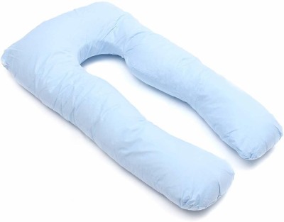 Jaipurlinen Microfibre Solid Pregnancy Pillow Pack of 1(Sky Blue)