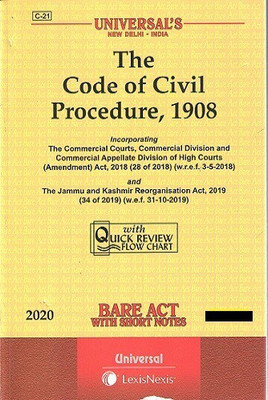 Code Of Civil Procedure,1908 (Bare Act)(Paperback, Universal's)