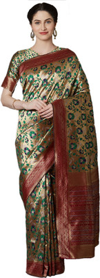 Shavya Woven Banarasi Jacquard Saree(Gold)