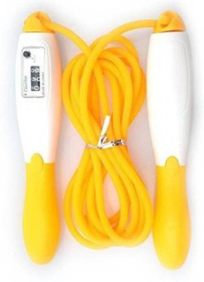 SPJ ENTERPRISE adjustable counting speed jump rope with counter Speed Skipping Rope(Yellow, Length: 267 cm)
