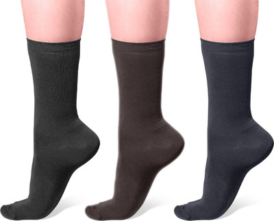 gaffa Men Solid Mid-Calf/Crew(Pack of 3)