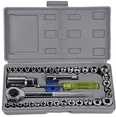 YAZATI 40 Pc Socket Tool Kit Socket Set (Pack of 40) Socket Set(Pack of 40)