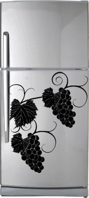 VCREATE DECOR 58 cm Grapes Fridge Removable Sticker(Pack of 1)