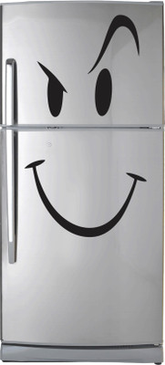 VCREATE DECOR 58 cm Smiley Fridge Removable Sticker(Pack of 1)