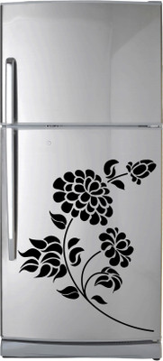 VCREATE DECOR 58 cm Floral Fridge Removable Sticker(Pack of 1)
