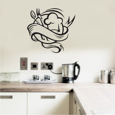 VCREATE DECOR 58 cm Chef Removable Sticker(Pack of 1)