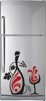 VCREATE DECOR 58 cm Bottle Fridge Removable Sticker(Pack of 1)