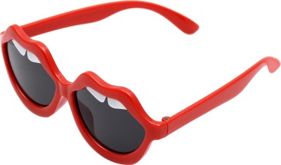 Shop Frenzy Retro Square Sunglasses(For Boys & Girls, Red)