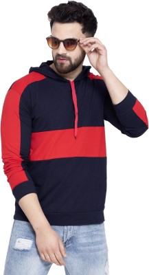 Fascista Colorblock Men Hooded Neck Multicolor T-Shirt