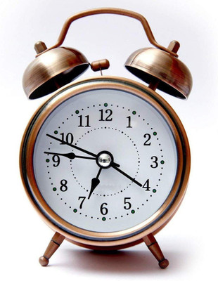 FIVANIO Analog-Digital Brown Clock