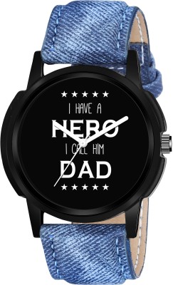 ROZHOK Dad Is Hero Print Dial Watch For Boys Analog Watch  - For Boys & Girls