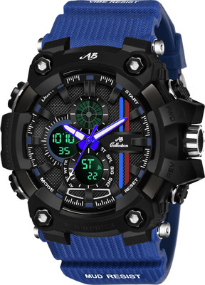 AB Collection AB-006 Shock Resistant Multifunctional Analog-Digital Watch  - For Men
