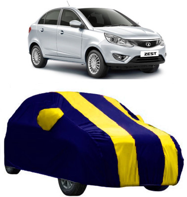 AutoKick Car Cover For Tata Zest (With Mirror Pockets)(Yellow)