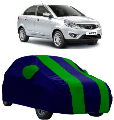 Elegance Car Cover For Tata Zest (With Mirror Pockets)(Green)