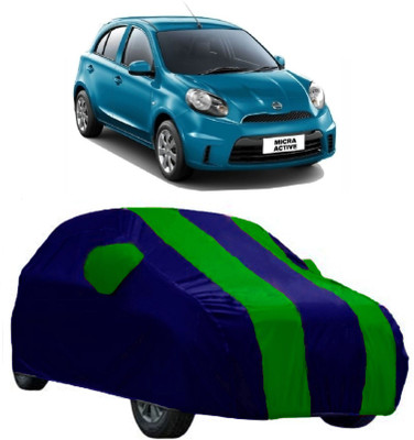 Elegance Car Cover For Nissan Micra Active (With Mirror Pockets)(Multicolor)