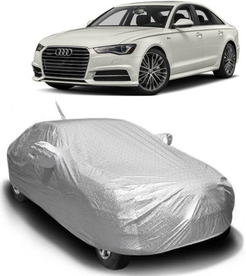 MoTRoX Car Cover For Audi S6 (With Mirror Pockets)(Silver)