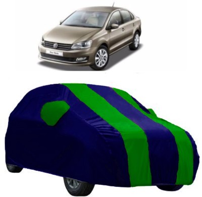 AutoRock Car Cover For Volkswagen Vento (With Mirror Pockets)(Multicolor)