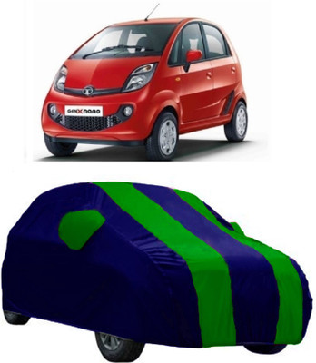 AutoRock Car Cover For Tata Nano Genx (With Mirror Pockets)(Green)