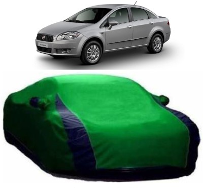 Genipap Car Cover For Fiat Linea Classic (With Mirror Pockets)(Green)