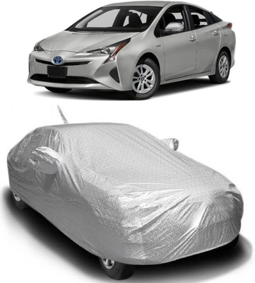 MoTRoX Car Cover For Toyota Prius (With Mirror Pockets)(Silver)