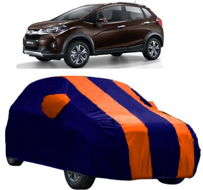 AutoCover Car Cover For Honda WR-V (With Mirror Pockets)(Orange, Blue)