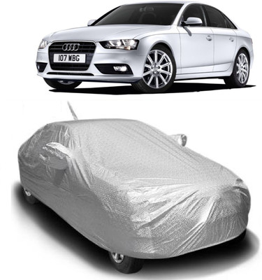 MoTRoX Car Cover For Audi S4 (With Mirror Pockets)(Silver)