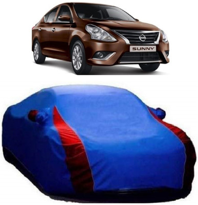 Elegance Car Cover For Nissan Sunny (With Mirror Pockets)(Blue)