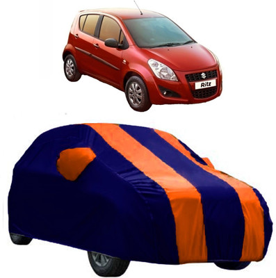 AutoRock Car Cover For Maruti Suzuki Ritz (With Mirror Pockets)(Orange)