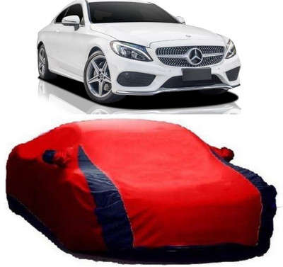 Elegance Car Cover For Mercedes Benz C200 (With Mirror Pockets)(Red)