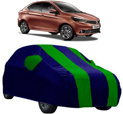 AutoRock Car Cover For Tata Tigor (With Mirror Pockets)(Green)