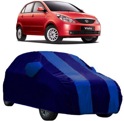 Elegance Car Cover For Tata Vista Tech (With Mirror Pockets)(Blue)