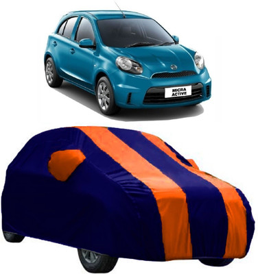 Elegance Car Cover For Nissan Micra Active (With Mirror Pockets)(Orange)