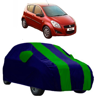AutoRock Car Cover For Maruti Suzuki Ritz (With Mirror Pockets)(Green)