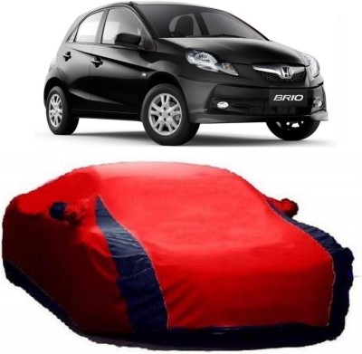 Elegance Car Cover For Honda Brio (With Mirror Pockets)(Red)