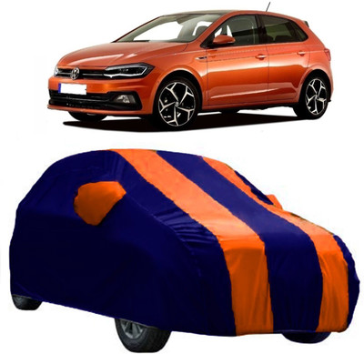 AutoKick Car Cover For Volkswagen Polo Cross (With Mirror Pockets)(Multicolor)