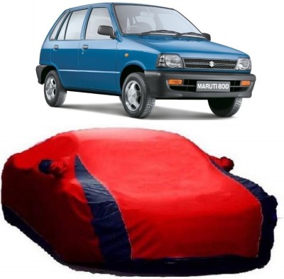 Elegance Car Cover For Maruti Suzuki 800 (With Mirror Pockets)(Red)