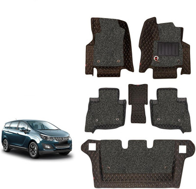 elegant Leatherite 7D Mat For  Mahindra Marazzo(Black, White)